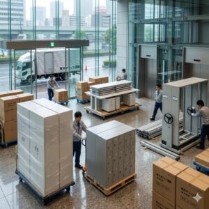 【松江】埋蔵文化財整理用スチールコンテナ棚役所