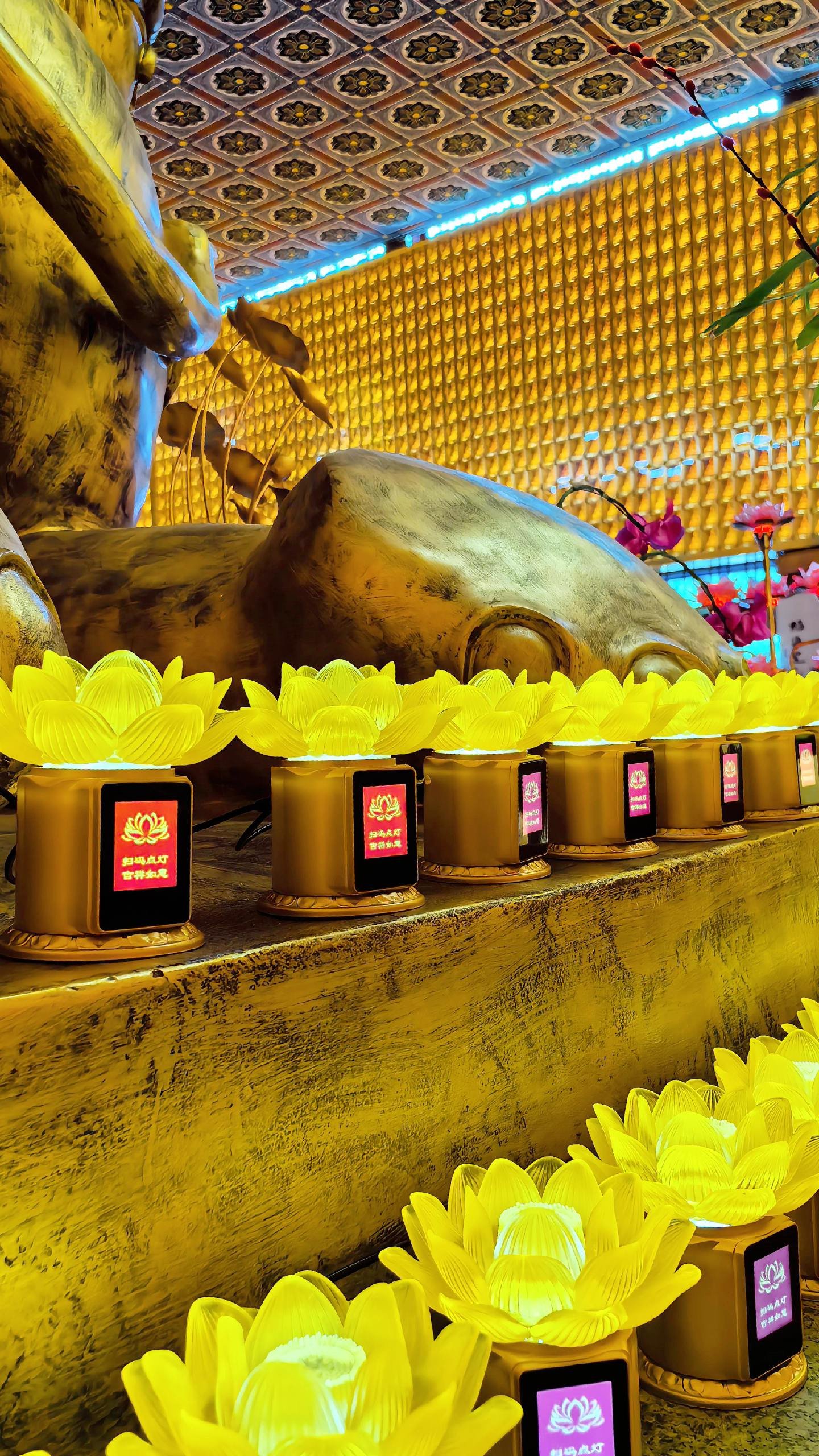 Underground Temple Crypt Buddha Wall
